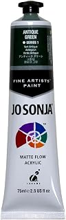 Jo Sonja Matte Flow Acrylic 75ml Tube - Antique Green