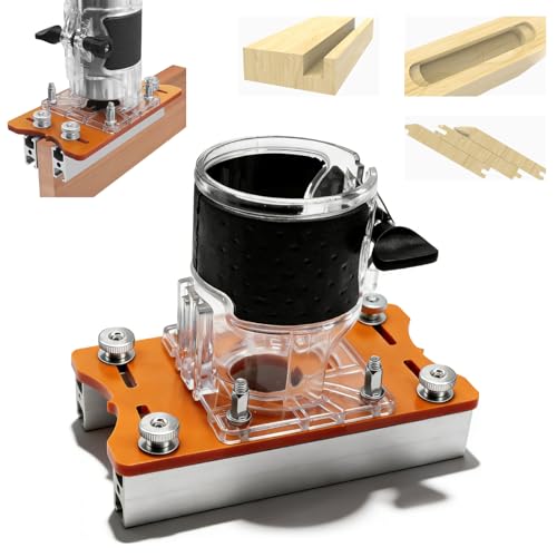 Holzfräser-Basis, 2-in-1-Design, Präzise Schlitz-Holzfräser-Werkzeugabdeckung, Breite Anwendung Zum Schlitzen