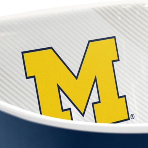 Image of YouTheFan NCAA Michigan Wolverines Officially-Licensed Large Party Bowl - 100% Melamine, Dishwasher Safe, BPA Free - Holds Large Bag of Chips - Sleek Design - Perfect for Game Day or Any Day