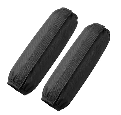 Fiknonk 2 PCS Motorcycle Shock Covers Elastic Nylon Rear Shock Protector Weather-resistant Cover for Bikes E-bikes Scooters Universal for Most Motorcycles Scooters ATVs (Black #M)