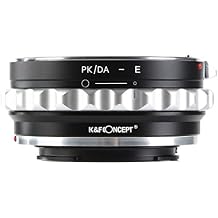 K&F Concept Lens Mount Adapter for Pentax K/M/A/FA/DA Mount Lens to Sony NEX E-Mount Camera Body