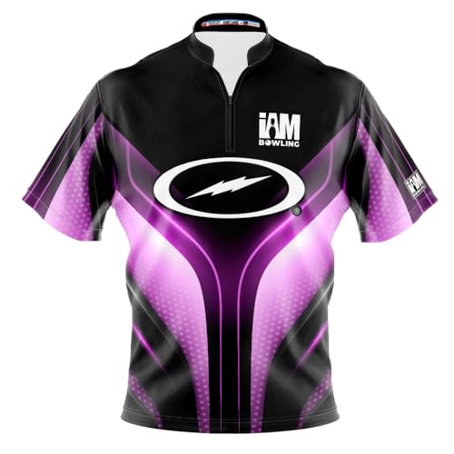 Logo Infusion I AM Bowling Jersey Short Sleeve Sash Collar 2333-ST2 Made in USA STORM2 (US, Alpha, 4X-Large, Regular, Regular, Multi)