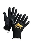 Size: Large/ 12 Pair Diesel-Grip Black Safety Gloves General Purpose