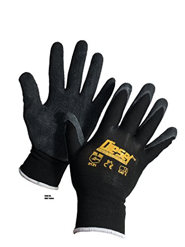 Size: Large/ 12 Pair Diesel-Grip Black Safety Gloves General Purpose