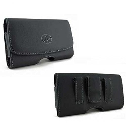 Case Belt Clip Leather Holster Cover Loops Pouch Carry Protective Compatible with GreatCall Jitterbug Flip