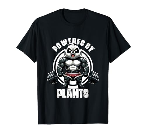 Powered By Plants Gimnasio vegano Levantamiento de pesas Gimnasio Camiseta