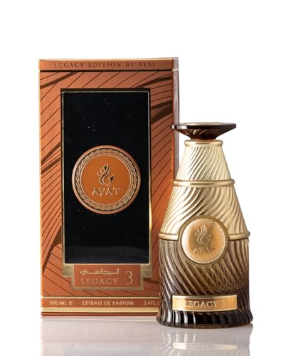 AYAT PERFUMES - Perfumes Arabes LEGACY Eau de Parfum Unisex 100ml | Perfumes Hombre y Mujer Dubai | Perfumes orientales y elegantes para hombres y mujeres | Fragancias de larga duración (LEGACY 3)