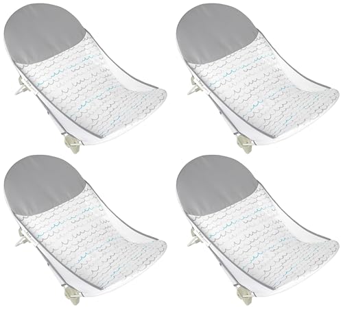 Image of The First Years Sure Comfort Folding Baby Bather - Foldable Baby Bath Seat and Lounger for Home or On The Go - for Sink or Tub Use - Non-Slip Seat -for Up to 15 Lbs,(Pack of 4)