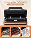 95kpa Vacuum Sealer Machine,Commercial Full Automatic Food Sealer,10-in-1 Sealing System with Double Heat Seal,Bags Storage