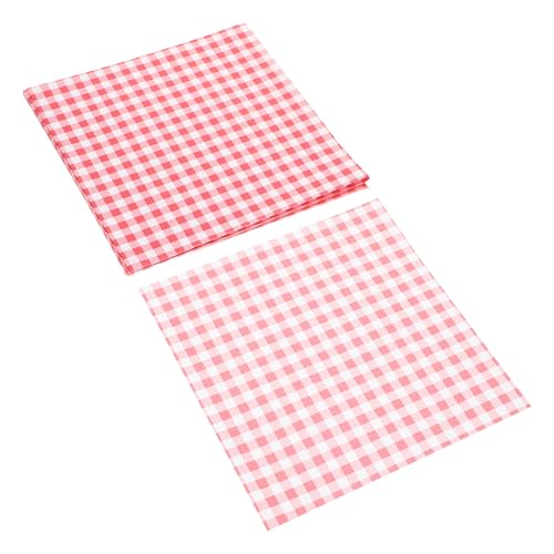 Hemobllo 100 Hojas de Papel para Alimentos Rosa Papel Sándwich Antiadherente y Reutilizable para Hornear Resistente Grasa Adecuado para Envolver Bocadillos