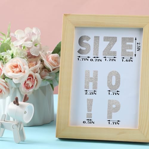 Image of Harloon 232 Pcs Large Glitter Letter Stickers 24 Sheets Classroom Bulletin Boards Decorations Big Font Alphabet Letter Self Adhesive Letters Stickers Back to School Decor DIY Craft(Silver,2.5 Inch)