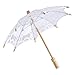 Produktbild Spitze Regenschirm Vintage Hochzeit Spitze Stickerei Reine Baumwolle Dame Braut Hochzeit Sonnenschirm Dekoration Foto Requisiten(Small-weiß)