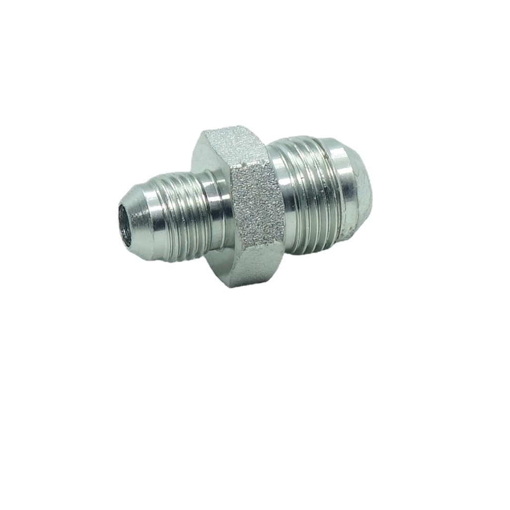 1 Piece 1/2" JIC(3/4"-16) Male x 3/8" Male JIC 37° (9/16"-18) Flare Straight Union Reducer Adapter Hydraulic Fitting