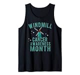 Windmill Cancer Awareness Month Parody Wind Turbines Noise Tank Top