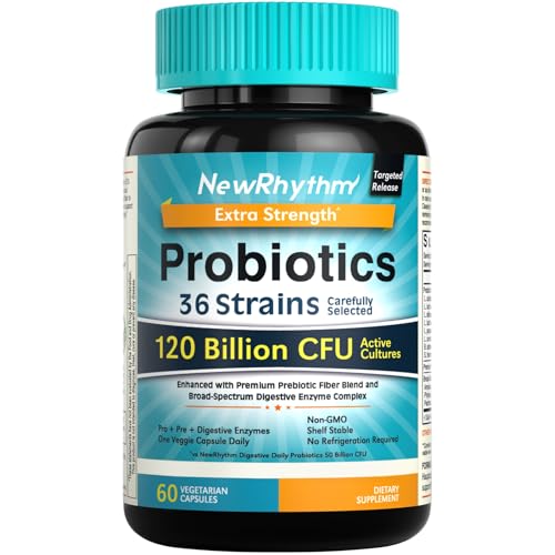 40% coupon - ★NewRhythm Probiotics 120B CFU 36 Strains, 60 Veggie Capsules