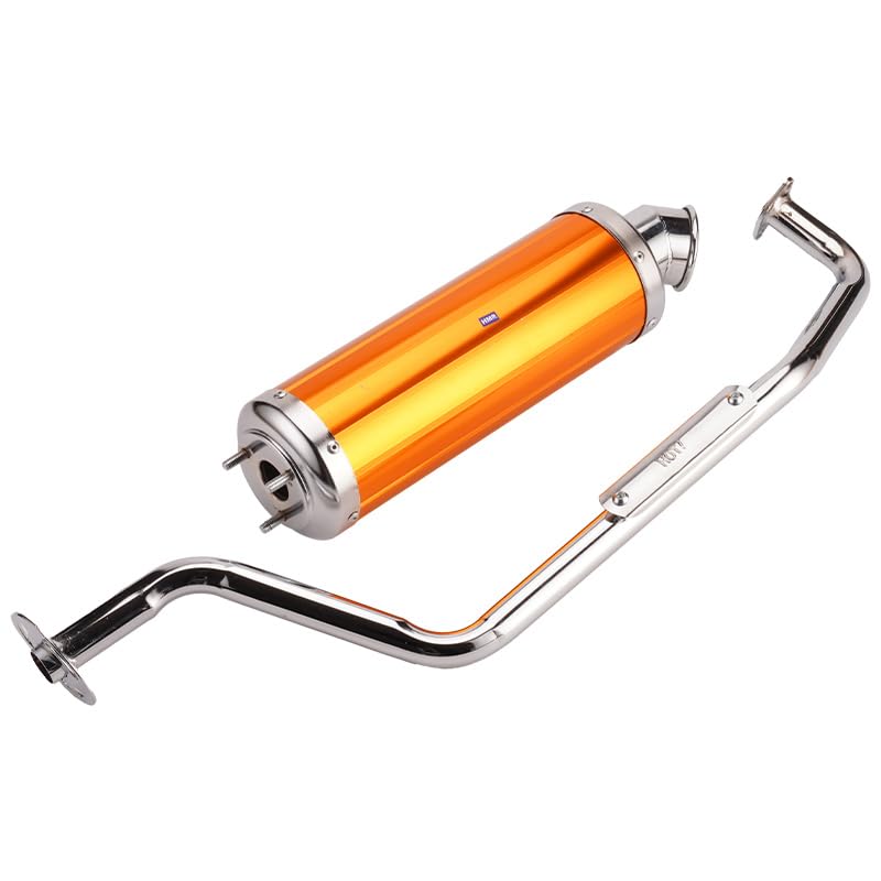 HMParts Pot d'échappement GY6 pour ATV Quad Roller Buggy jusqu'à 150 cm³