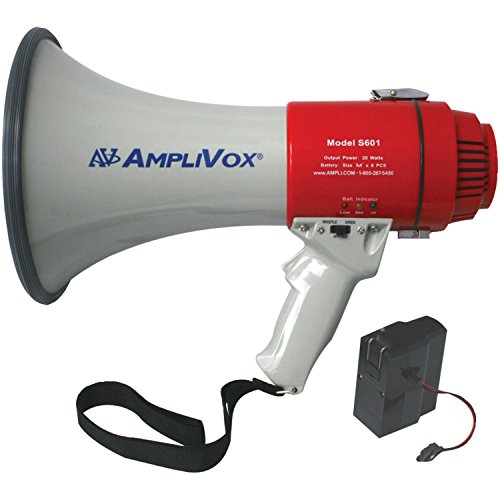 Amplivox SB601R Mity-Meg 15-Watt Megaphone with Rechargeable Battery