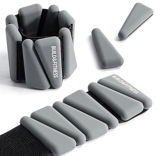 Pesas de muñeca y tobillo, bandas ajustables para entrenamientos de mujeres y hombres, juego de 2, 1 lb cada una. Trotar, caminar,pilates, aeróbic, entrenamiento de fuerza