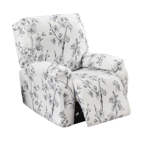 HAOYONG Recliner Chair Covers Stretch Recliner Slipcovers Washable Lazyboy Recliner Cover 4 Pieces Covers for Recliners 1 Seat Recliner Couch Covers Furniture Protector Prevent Stain and Pets Hair