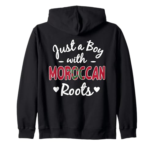 Just A Boy with Moroccan Roots Pride Maroc Man Sweat à Capuche