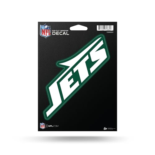 Rico Industries NFL Football New York Jets 5" x 7" Vinyl Die-Cut Decal - Car/Truck/Home Accessory by Rico Industries - Used condition - US$8.42