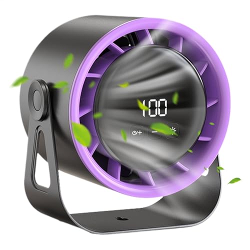 Ventilador de abrazadera para coche, 100 velocidades, pequeño ventilador de circulación recargable de 6 pulgadas, 4000 mAh, soplador de aire de turbina de carga para estantería
