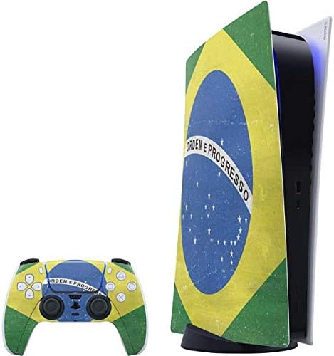 Skinit Decal Gaming Skin Compatible with PS5 Digital Edition Bundle - Colombia Flag Distressed Design