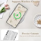 EYZUTAK Case for Samsung Galaxy A35 5G, Clear Cute Ribbon Bowknot Pattern Aesthetic Transparent Phone Case Raised Camera Protection Stylish Slim Soft Durable TPU Protective Cover for Women - White - Image 5