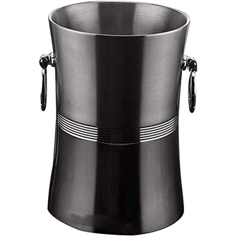 ステンレス鋼の大きな氷バケツ ワインボトルクーラーアイスキューブコンテナキャリングハンドル付きとトング二重壁の断熱ワインチラー 9 18 Size S13 8x18 5cm Zpdjxsgist キッチン用品 Tdsc Sn