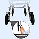 WEYRALFaltbarer Rollstuhl Leicht, 8kg Ultraleichter Rollstuhl Faltbar, Transit Rollstuhl für Ältere Menschen, Outdoor Rollstuhl,Transportrollstühle, Belastbarkeit 100 kg