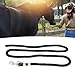 SPYMINNPOO 2m Horse Lunge Line Sturdy Anti Breakage Rope with Hook for Walking Handling, PP Stainless Steel Material (Black)