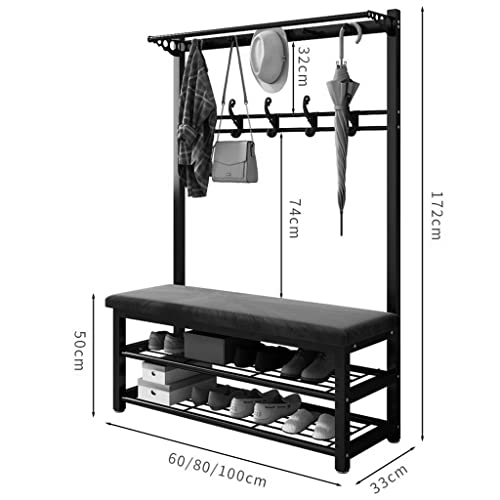 Meubles d'appoint en métal de type vestiaire d'entrée pour petits espaces - 3