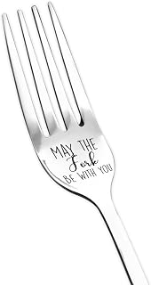 May The Fork Be With You Fork Funny Dinner Forks Couple Gifts for Boyfirnd Girlfriend Valentines Gift for Wife Husband Birthday Gifts for Mom Dad Son Daughter Anniversary Christmas Gifts for Women Men