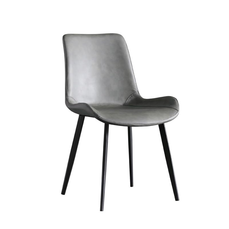 Lounge-Sessel Italienischer Esszimmerstuhl, Leichter Luxus-Minimalist-Stuhl, Haushaltsmetall, einfacher Rückenlehnenstuhl, Esszimmerstühle