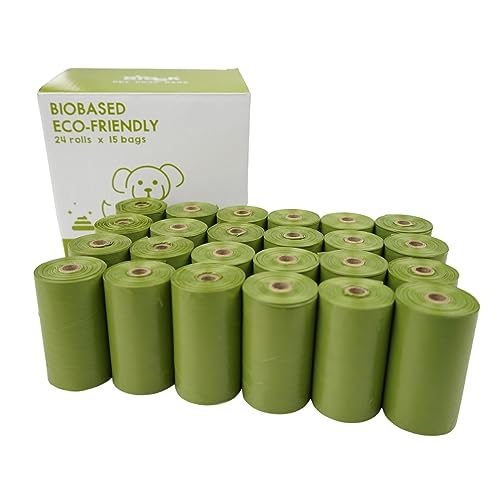 360 uds. Bolsas Caca Perro ECO-FRIENDLY 100% Certificado,SIN Dispensador Bolsas Caca Perro, Bolsa Caca Perros Extra Grueso, Fuerte y a Prueba, Bolsa Perro, Bolsas perro caca, Bolsitas caca perro