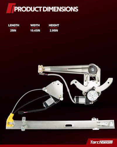 Image of Torchbeam 740-140 Front Left Driver Side Power Window Regulator without Motor Replacement for 2006-2012 Ford Fusion 2007-2012 Lincoln MKZ 2006-2011 Mercury Milan 2006 Lincoln Zephyr