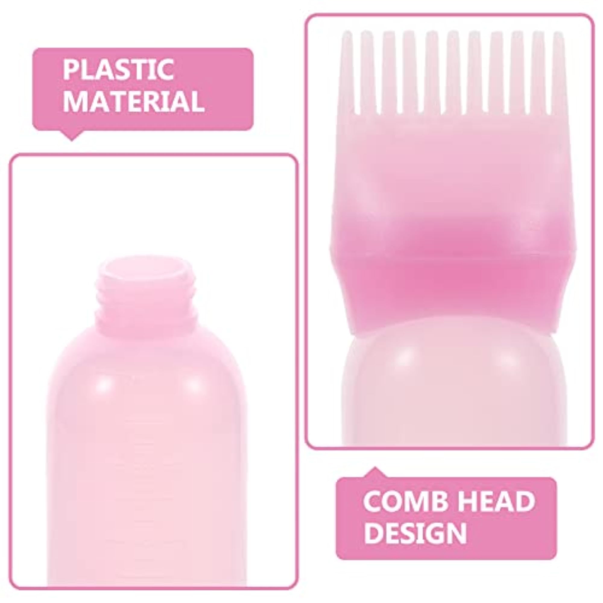 3Pcs Root Comb Applicator Bottle Set for Hair Dye
