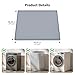 27''x27'' Washing Machine Drain Pan Silicone Mat with 0.78'' Raised Edges(Leak Protection),Non-Slip & Anti-Vibration Washer Drip Tray for Floor Protection,Washer/Dryer,Gray