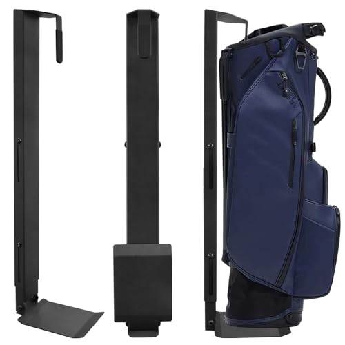 Krotour Wall Mount Golf Bag Storage Stand Organizer Rack for Garage Air Spring Sliding System Single Golf Bag Holder for Wall Golf Storage Organizer for Golfing Clubs Home Basement