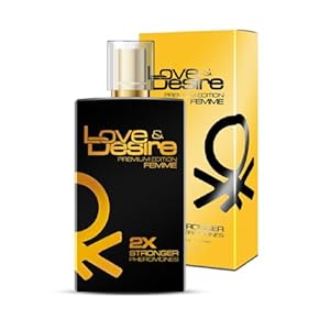 Love & Desire GOLD PREMIUM EDITION Pheromones for Women 100ml NEW AMAZING FRAGRANCE !!! Attract Handsome Men – 4 Pheromones in 1 Perfume