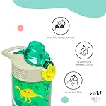 Zak Designs Sage Minecraft Kids Water Bottle For School or Travel, 16oz Durable Plastic Water Bottle With Straw, Handle, and Leak-Proof, Pop-Up Spout Cover (Creeper) - Image 5