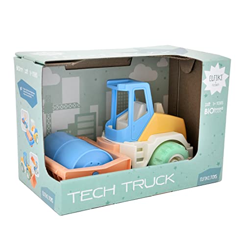 ELFIKI Auto,Radlader Spielzeug, Biospielzeug, TECH Truck, Bio Kunststoff, Kinderspielzeug, Sandspielzeug für Innen und Außen, Spielzeug für Kinder ab 1 Jahr