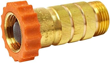 Valterra RV Hi-Flow Water Regulator, Lead-Free Brass Hi-Flow Water Regulator for Camper, Trailer, RV Plumbing System, 50-55 psi