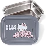 Fiambrera de acero inoxidable para niños de Hello Kitty, a prueba de fugas, para guardería y escuela, para niñas
