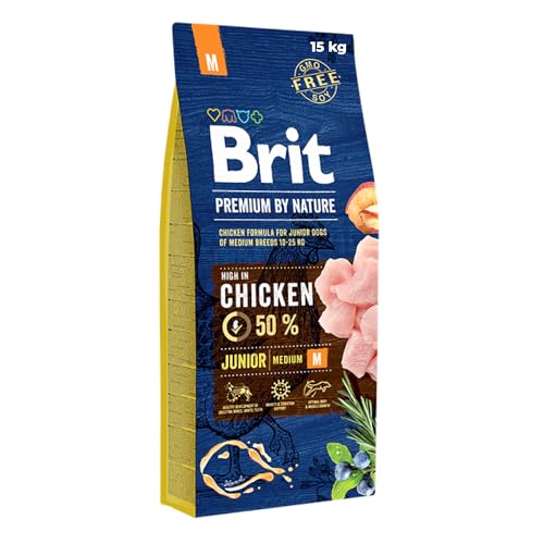 Brit Premium by Nature Junior M – Dry Dog Food – 15 kg