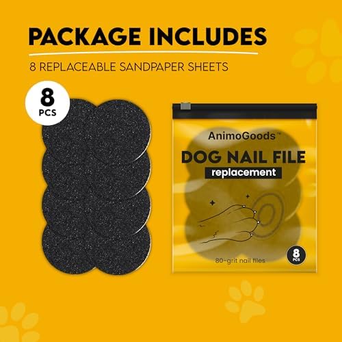 AnimoGoods™ Sandpaper Replacement for Dog Nail File - 8 Pack
