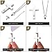 Inbagi Stainless Steel Cremation Necklace for Ashes, Memorial Cross Necklace Urn for Men Women, 12 Pcs
