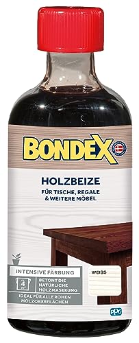 BONDEX Mordente per Legno all'Interno Non trattato, Bianco, 0.25 kg, la confezione può variare
