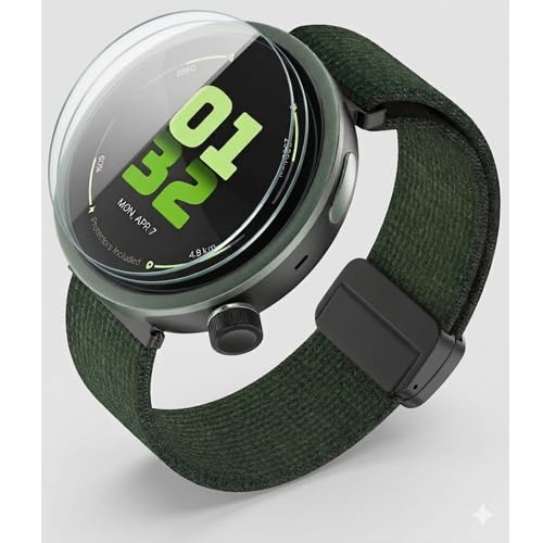 TOMBIK {Pack-2)9H Tempered Glass Screen Protector Compatible with Noise ALT Watch 1 (1.32" Round Display) | Edge-to-Edge Full Screen Guard | Bubble-Free Clear Protective Film-image-28