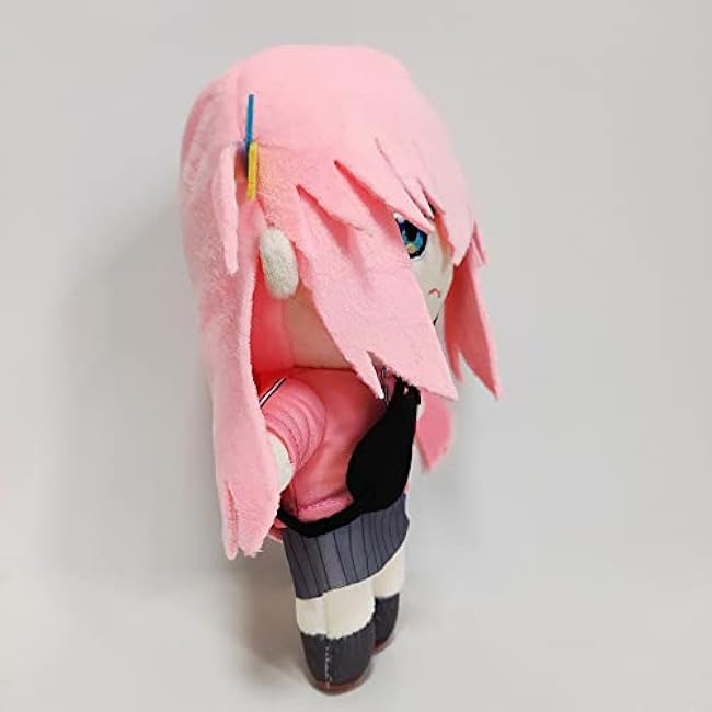 JCvCX Pink Hair Guitar Girl Plush Toy Figure Doll Plushies Figurine Anime Stuffed Dolls Thrrow Pillow
